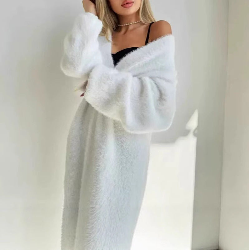 Damer elegant stickad kappa Mirla-Eva Jonsson