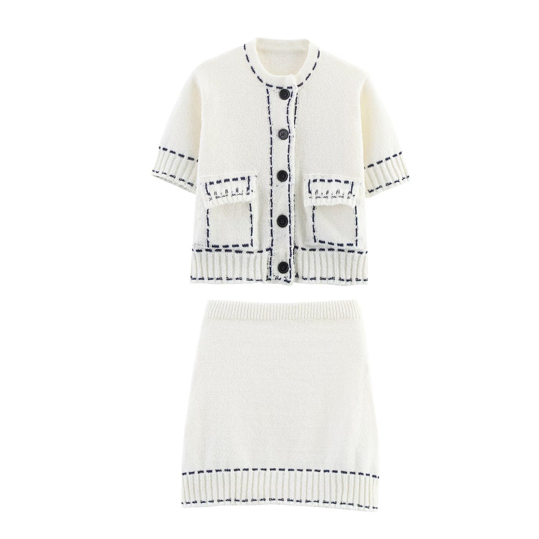 Damer elegant stickad kjol Mirla-Eva Jonsson