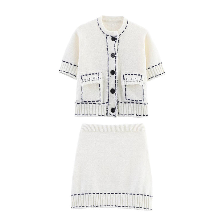 Damer elegant stickad kjol Mirla-Eva Jonsson