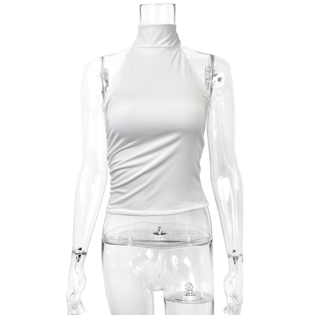 Damer elegant top med feminin rosettlook Mirla-Eva Jonsson