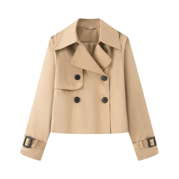 Damer elegant trenchcoat-jacka med klassiska detaljer Mirla-Eva Jonsson