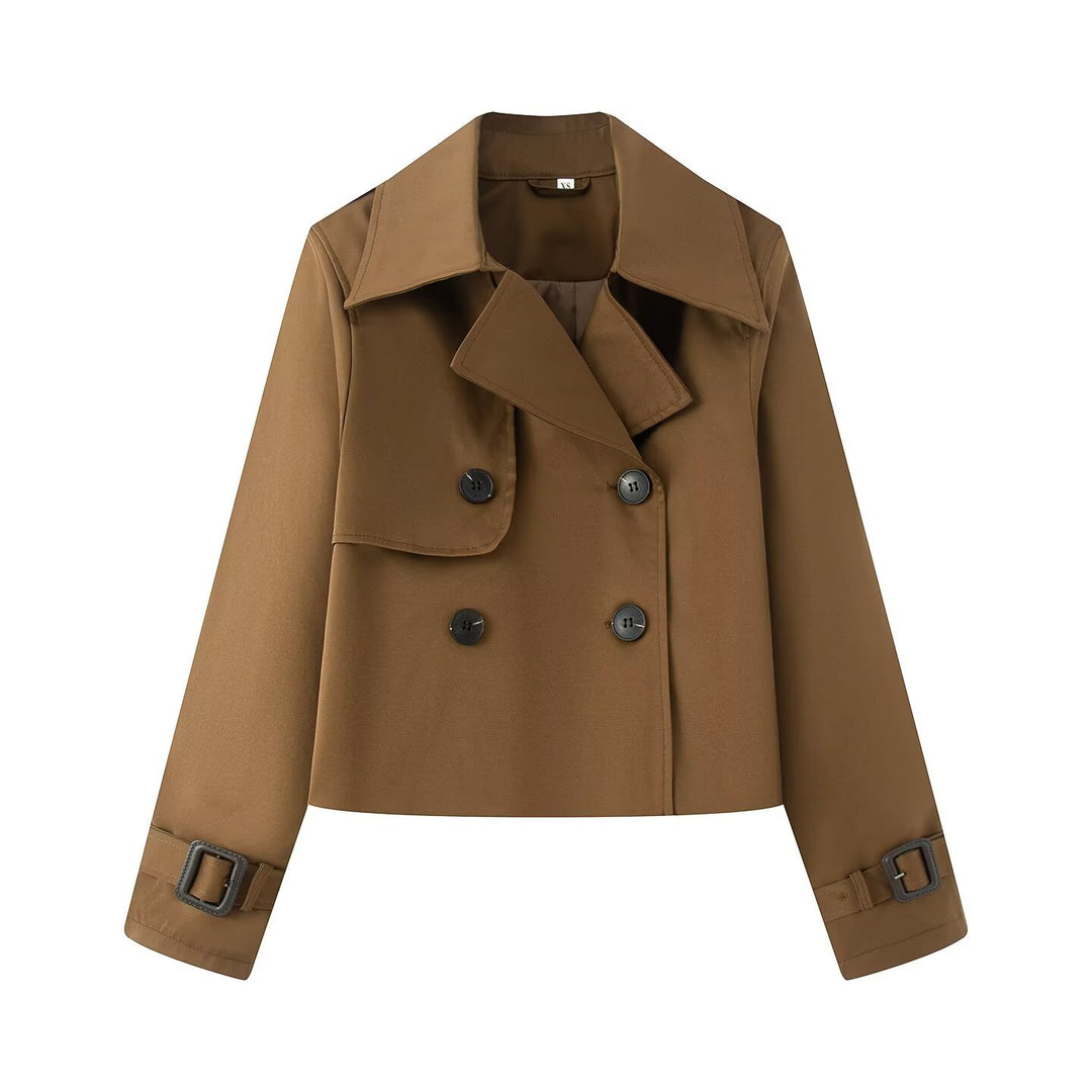 Damer elegant trenchcoat-jacka med klassiska detaljer Mirla-Eva Jonsson