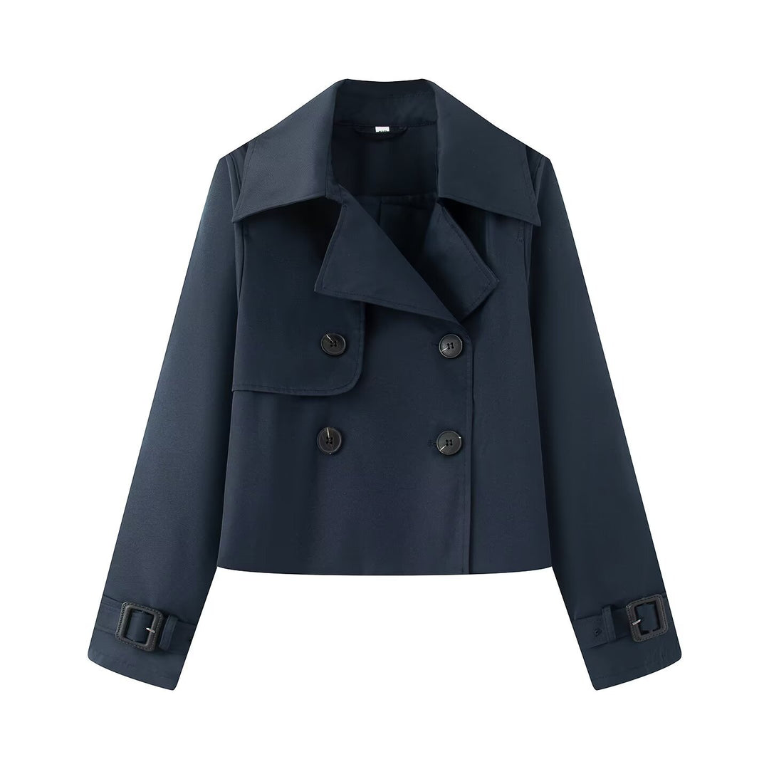Damer elegant trenchcoat-jacka med klassiska detaljer Mirla-Eva Jonsson