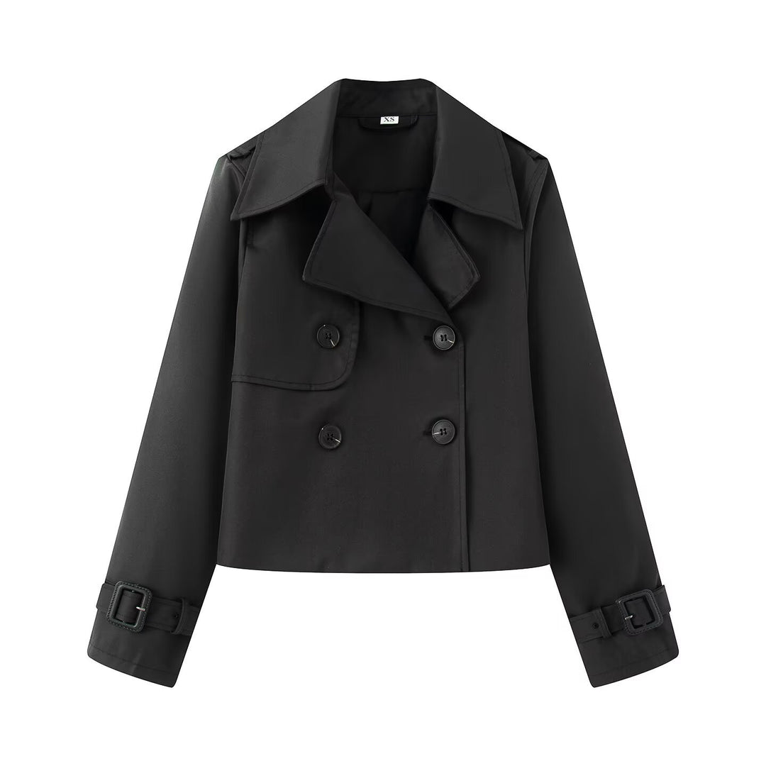 Damer elegant trenchcoat-jacka med klassiska detaljer Mirla-Eva Jonsson