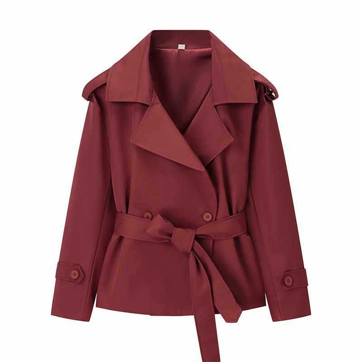 Damer elegant trenchcoat med figursydd passform och stiliga detaljer Mirla-Eva Jonsson