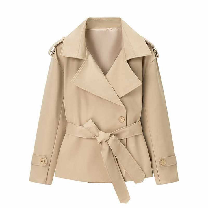 Damer elegant trenchcoat med figursydd passform och stiliga detaljer Mirla-Eva Jonsson