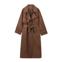 Damer elegant trenchcoat med fodrad krage och praktiska fickor Eva Jonsson-Eva Jonsson