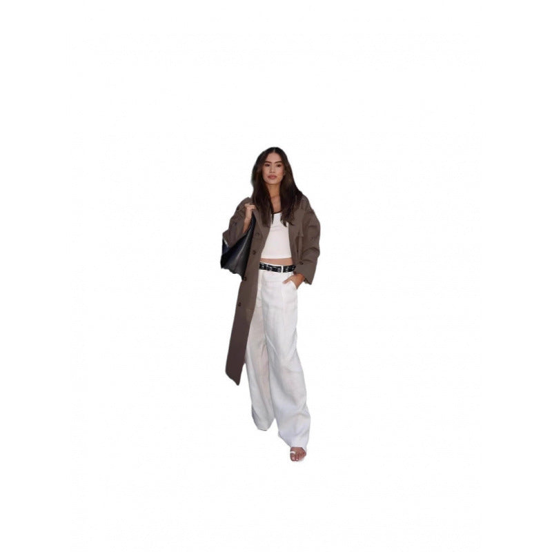 Damer elegant trenchcoat med moderna detaljer och smal silhuett Eva Jonsson-Eva Jonsson