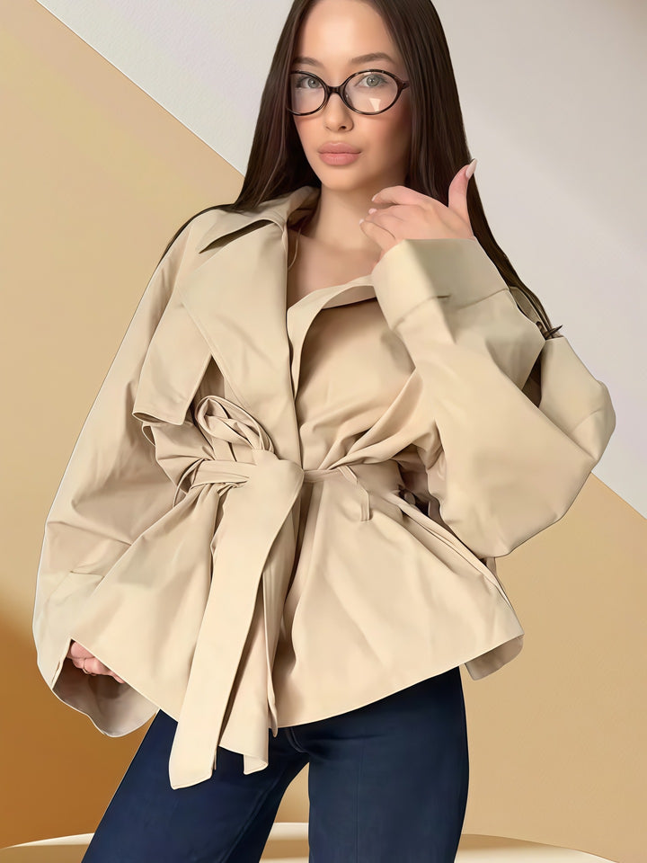 Damer elegant trenchjacka med strukturerad design Mirla-Eva Jonsson