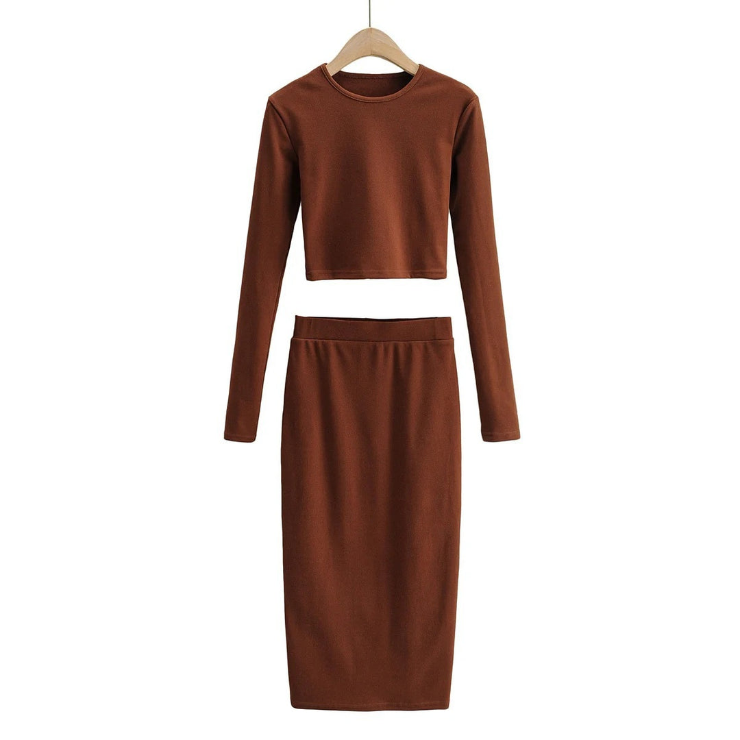 Damer elegant tröja- och kjol-set Eva Jonsson-Eva Jonsson
