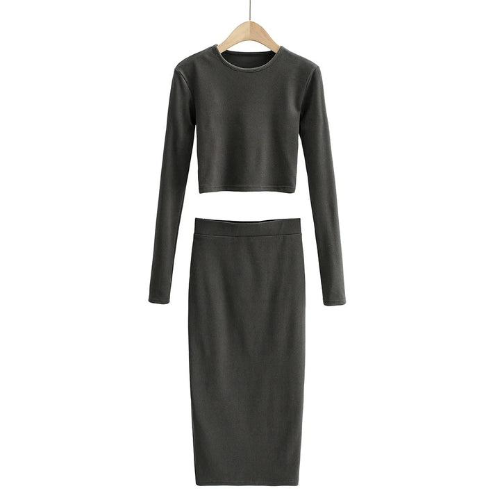 Damer elegant tröja- och kjol-set Eva Jonsson-Eva Jonsson