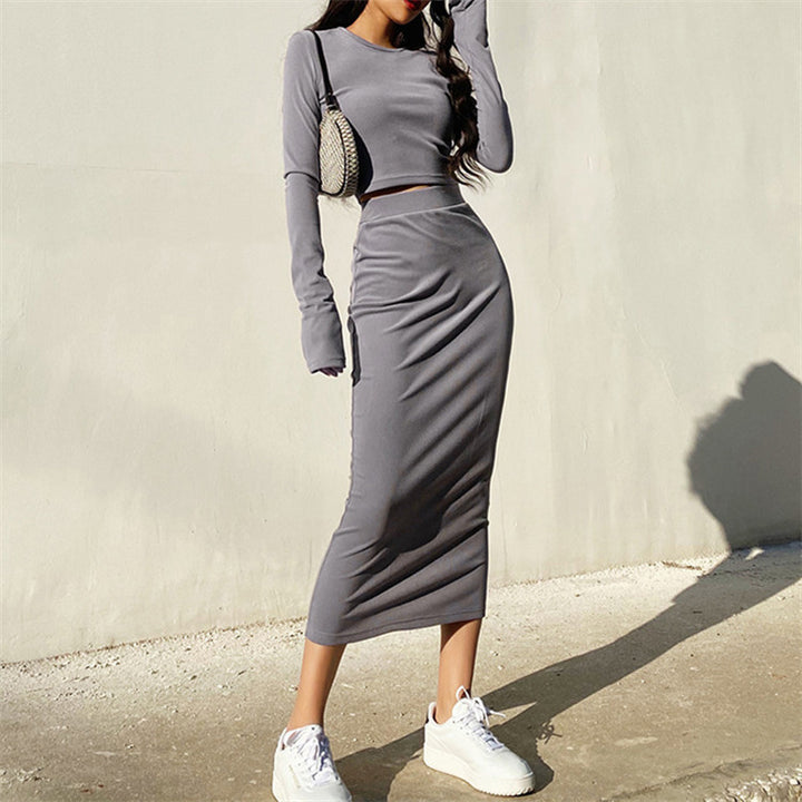 Damer elegant tröja- och kjol-set Eva Jonsson-Eva Jonsson