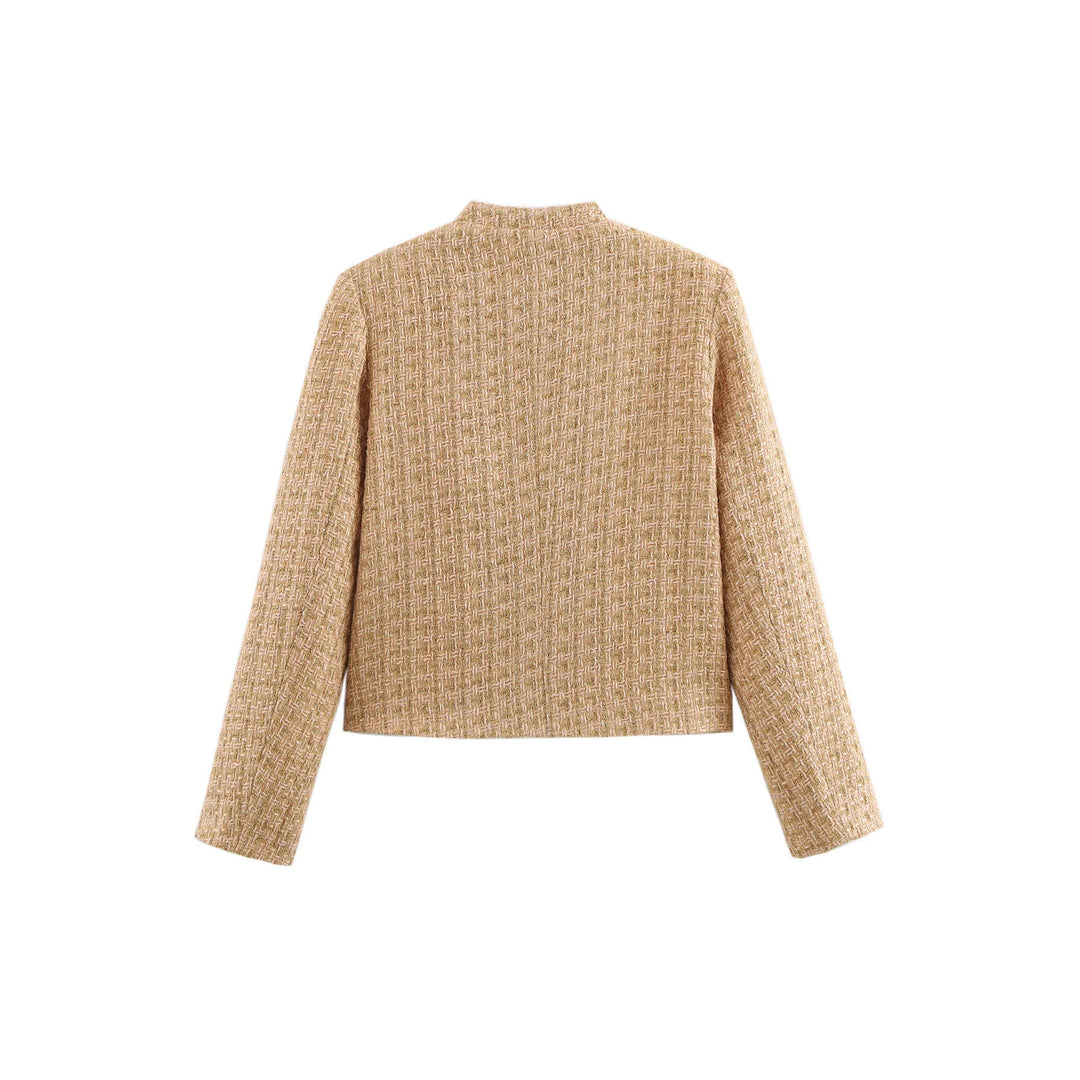 Damer elegant tweedjacka med strukturerad design och praktiska fickor Mirla-Eva Jonsson