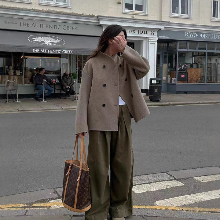 Damer elegant ull ytterjacka Mirla-Eva Jonsson