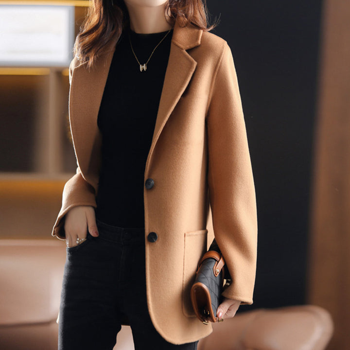 Damer elegant ullblazer med praktiska fickor Mirla-Eva Jonsson