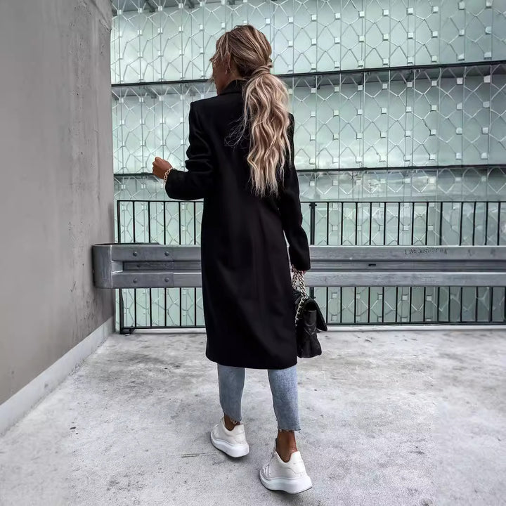 Damer elegant ullkappa i oversized stil Mirla-Eva Jonsson