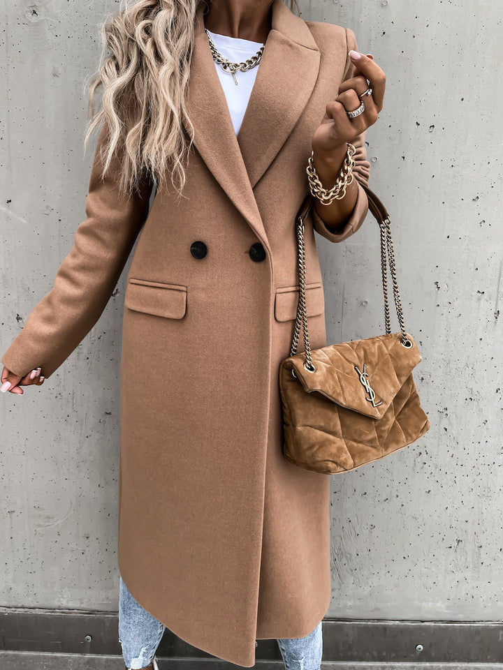 Damer elegant ullkappa i oversized stil Mirla-Eva Jonsson