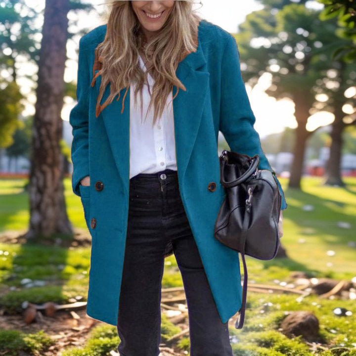Damer elegant ullövermantel Eva Jonsson-Eva Jonsson