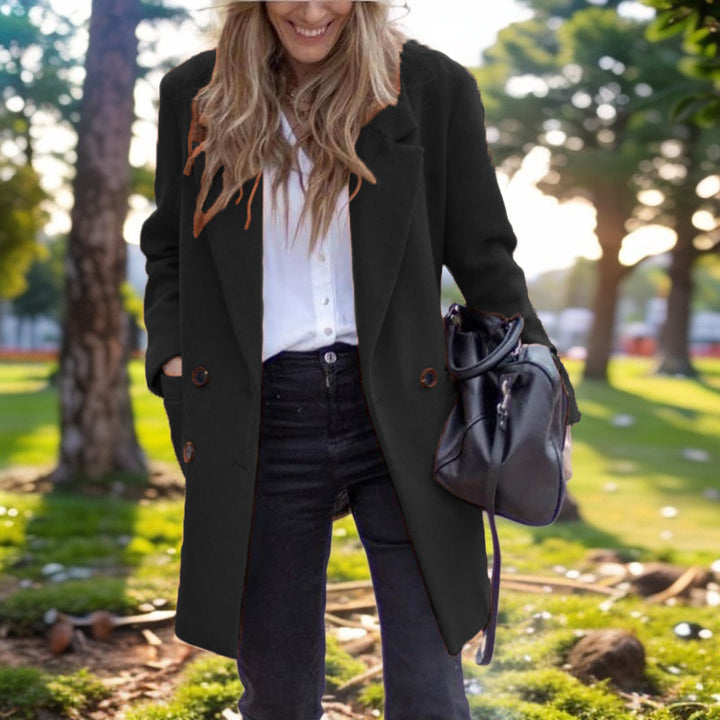 Damer elegant ullövermantel Eva Jonsson-Eva Jonsson