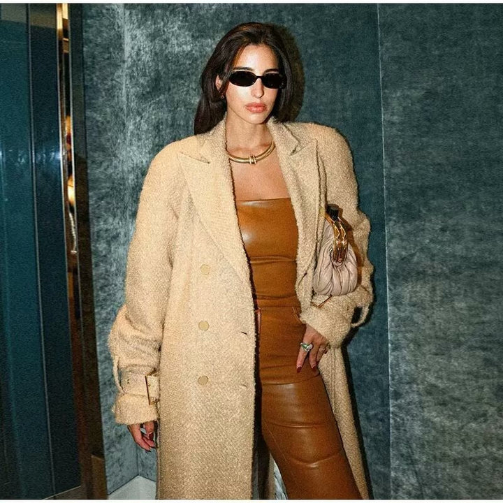 Damer elegant ullrock med bältesdetalj Mirla-Eva Jonsson
