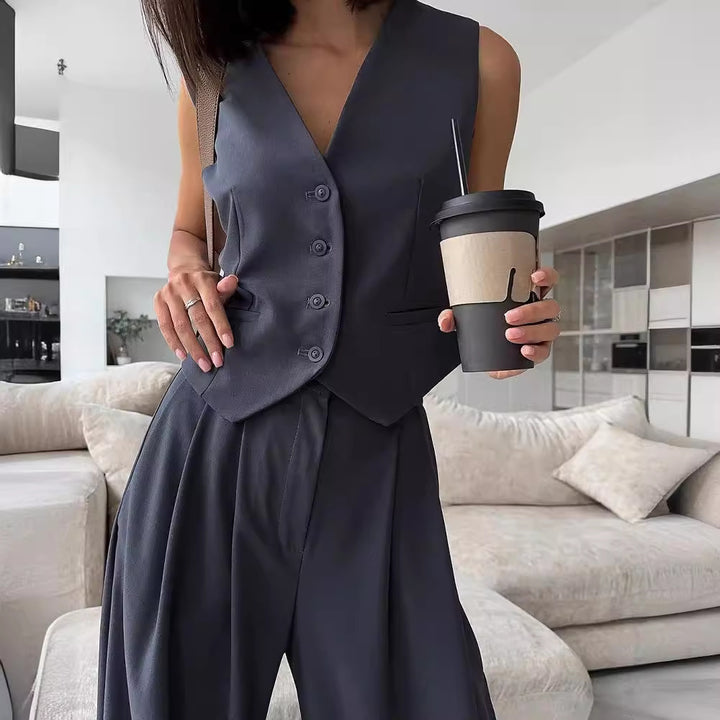 Damer elegant väst med bekväm skärning Mirla-Eva Jonsson