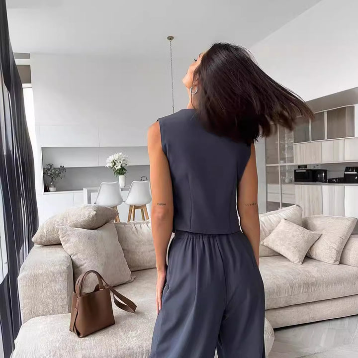 Damer elegant väst med bekväm skärning Mirla-Eva Jonsson