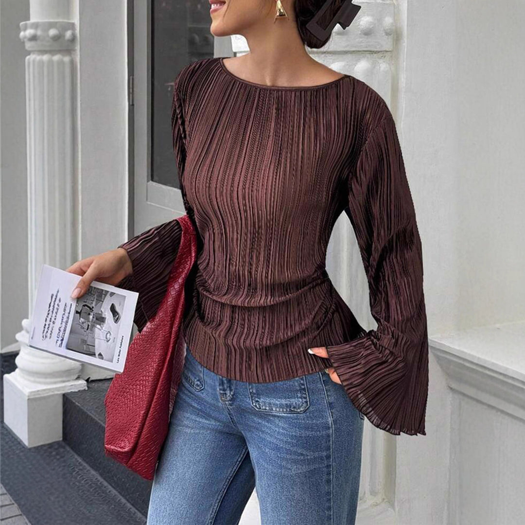 Damer elegant veckblus Mirla-Eva Jonsson