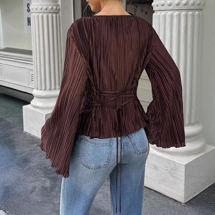 Damer elegant veckblus Mirla-Eva Jonsson