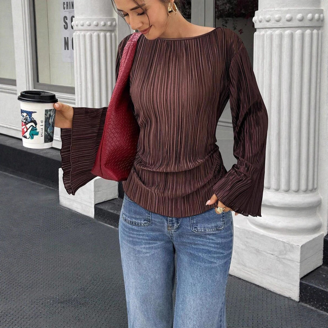 Damer elegant veckblus Mirla-Eva Jonsson