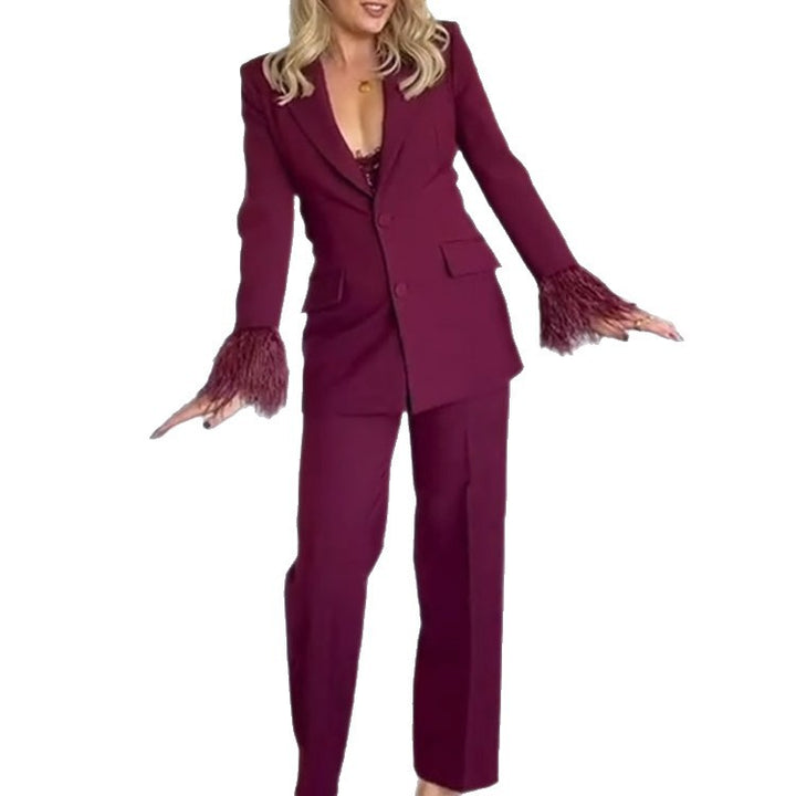 Damer elegant vid byxdress med sidofickor och hög midja Mirla-Eva Jonsson