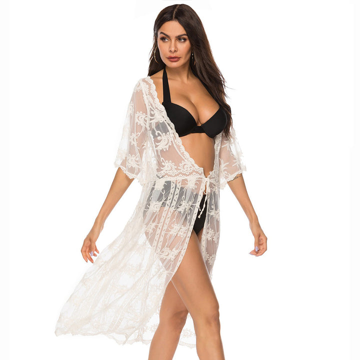 Damer elegant virkad strandkappa Mirla-Eva Jonsson