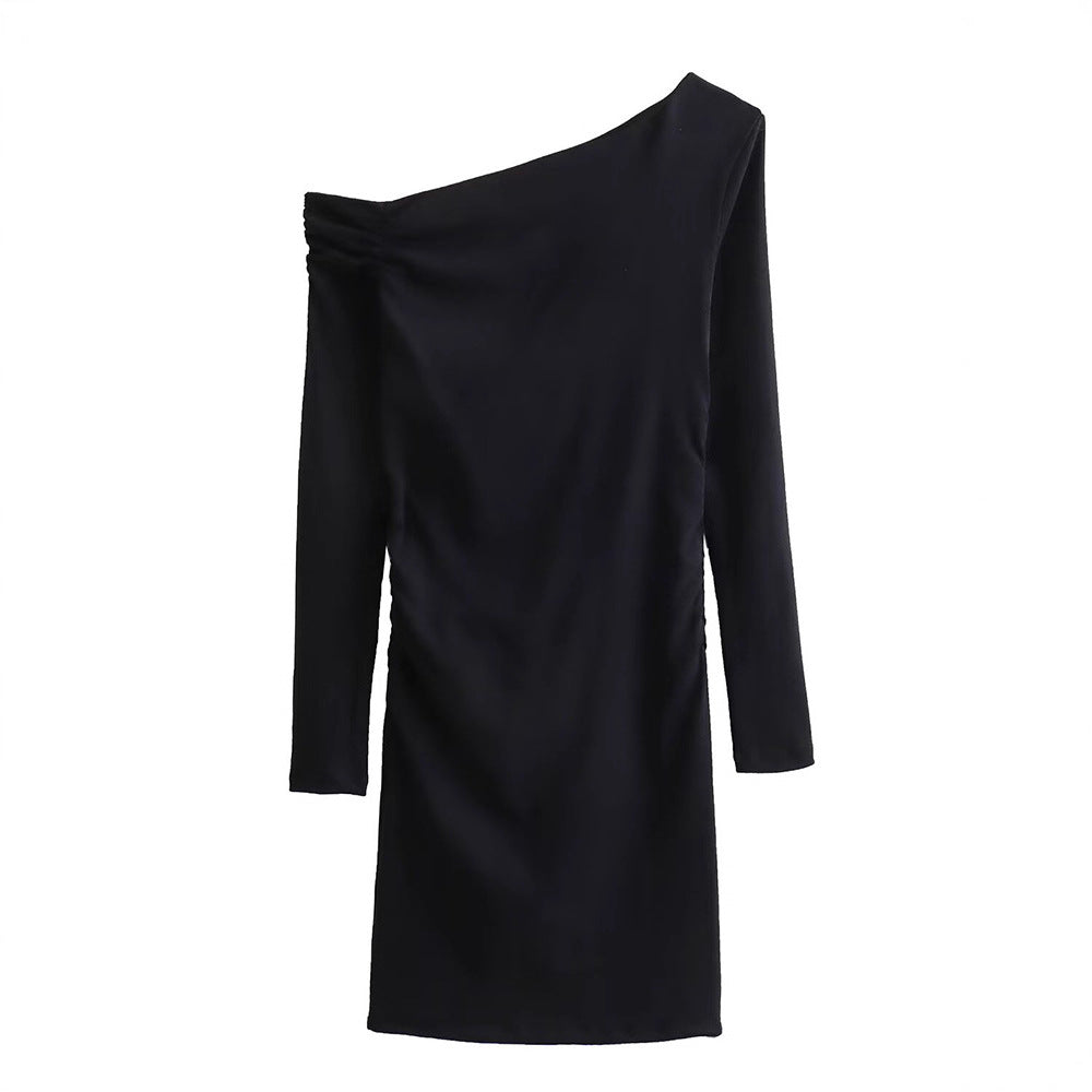 Damer elegant wrap dress med asymmetrisk urringning Eva Jonsson-Eva Jonsson