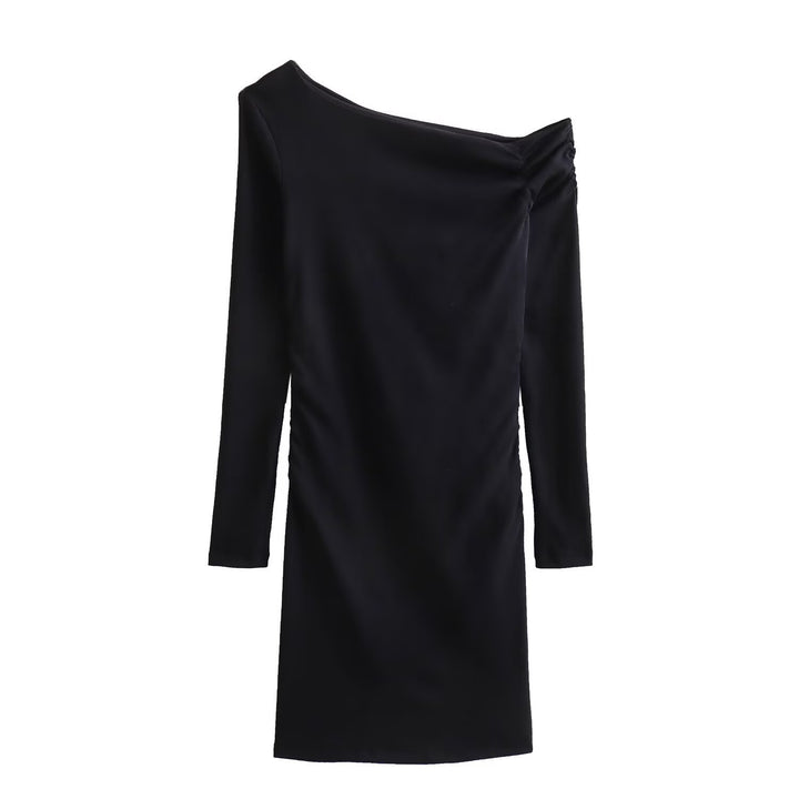 Damer elegant wrap dress med asymmetrisk urringning Eva Jonsson-Eva Jonsson