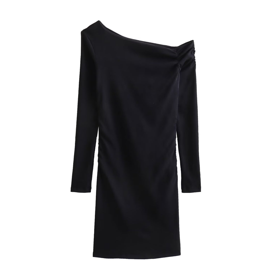 Damer elegant wrap dress med asymmetrisk urringning Eva Jonsson-Eva Jonsson