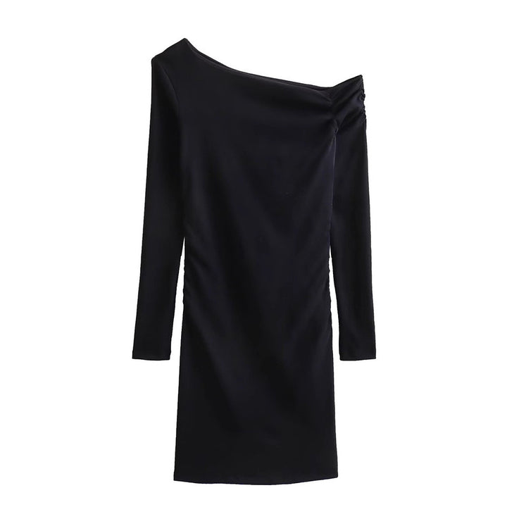 Damer elegant wrap dress med asymmetrisk urringning Eva Jonsson-Eva Jonsson