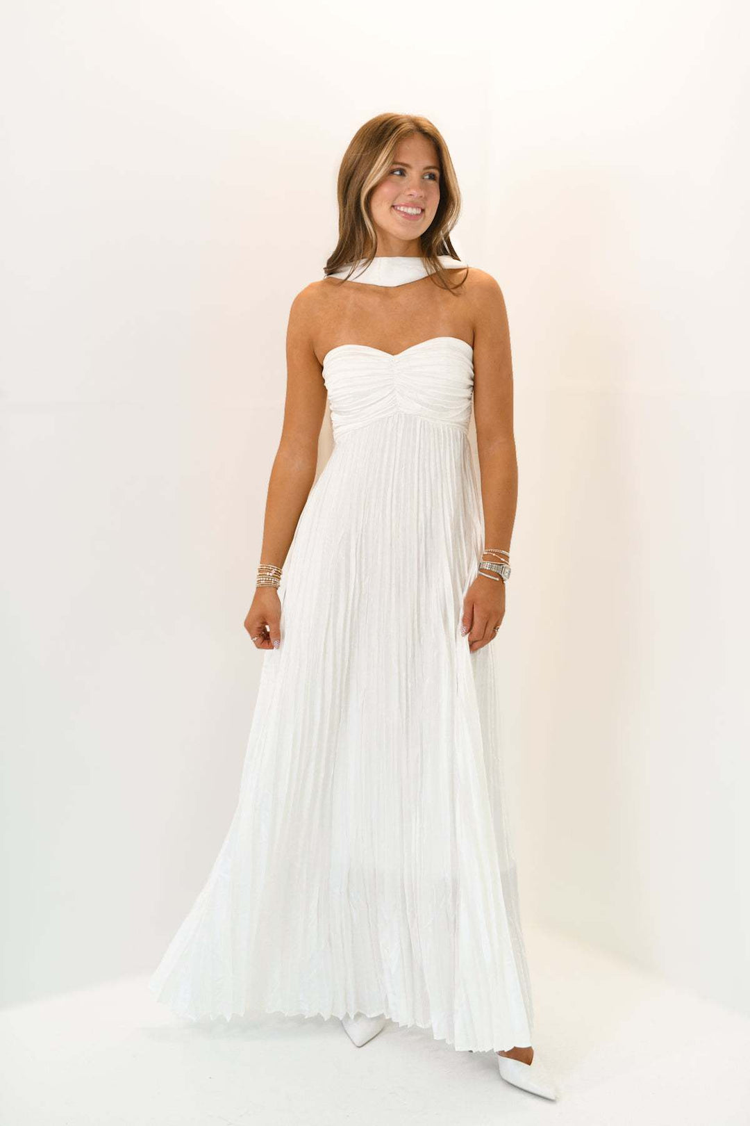 Damer eleganta Maxi kjolar med veck Mirla-Eva Jonsson