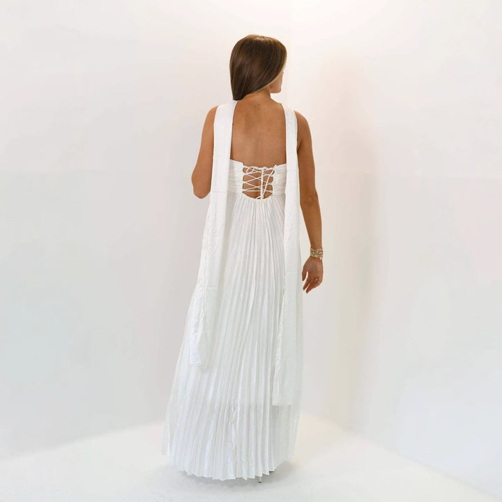 Damer eleganta Maxi kjolar med veck Mirla-Eva Jonsson