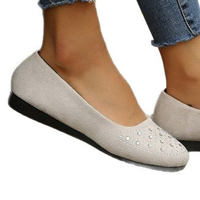 Damer eleganta ballerinas med glittrande strassdetalj och bekväm sula Mirla-Eva Jonsson