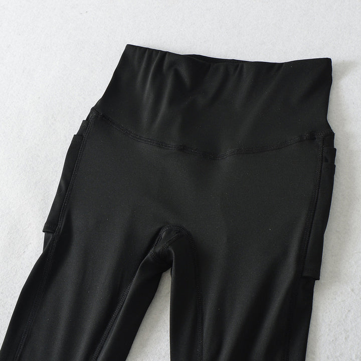 Damer eleganta högmidjade flair leggings Mirla-Eva Jonsson
