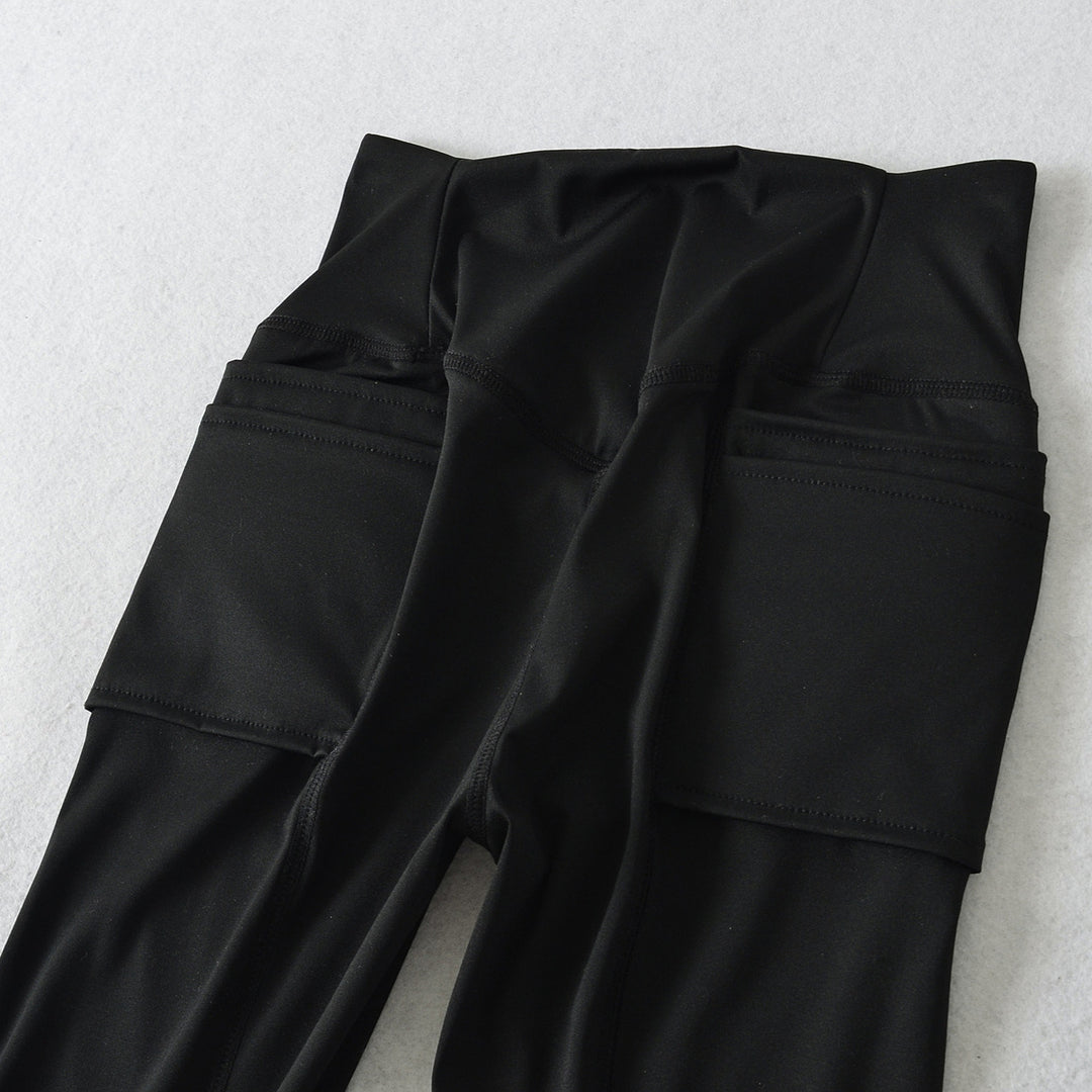 Damer eleganta högmidjade flair leggings Mirla-Eva Jonsson