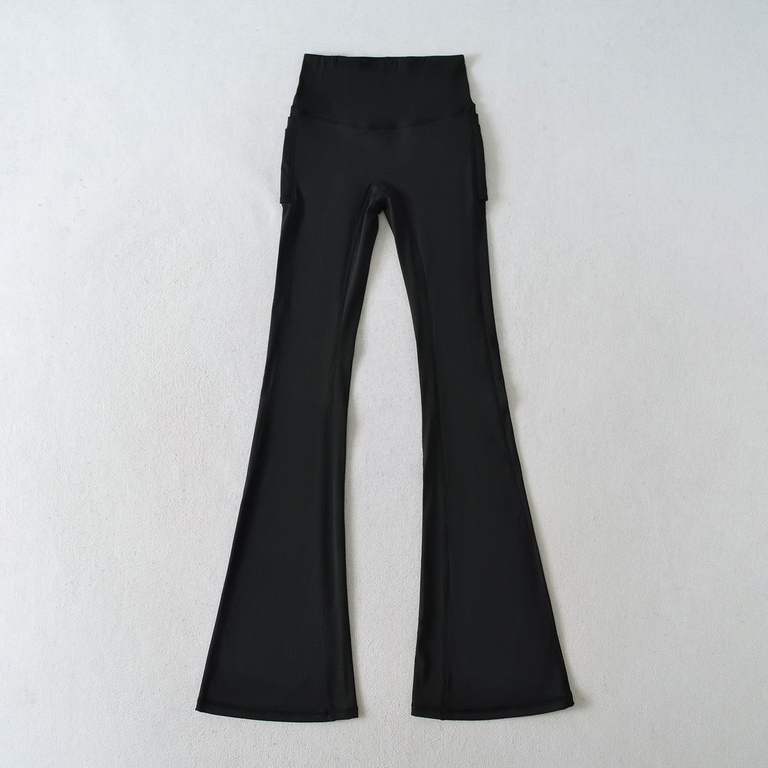 Damer eleganta högmidjade flair leggings Mirla-Eva Jonsson