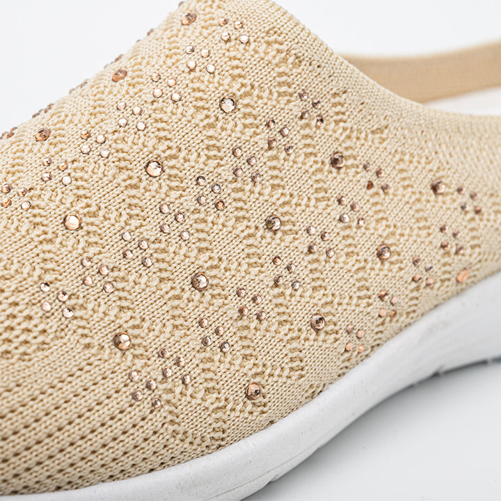 Damer eleganta och bekväma tofflor med strassprydnader Eva Jonsson-Eva Jonsson