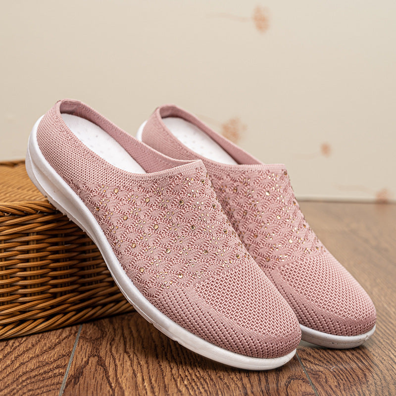 Damer eleganta och bekväma tofflor med strassprydnader Eva Jonsson-Eva Jonsson