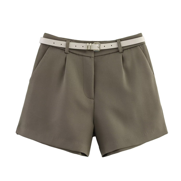 Damer eleganta shorts med praktiskt bälte Mirla-Eva Jonsson