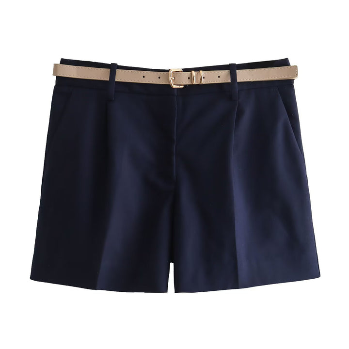 Damer eleganta shorts med praktiskt bälte Mirla-Eva Jonsson