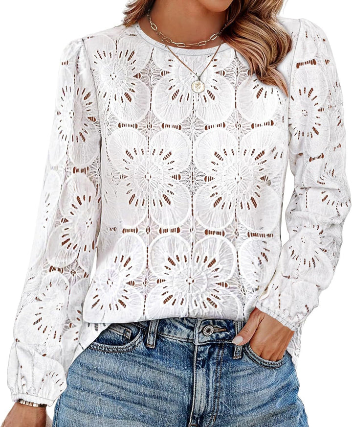 Damer eleganta spetsblus Mirla-Eva Jonsson