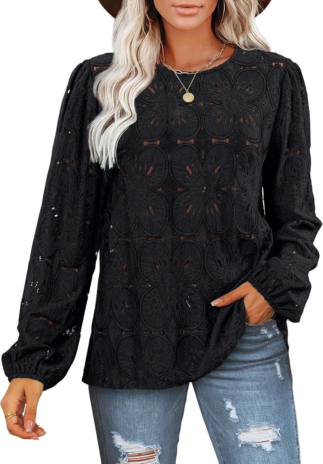 Damer eleganta spetsblus Mirla-Eva Jonsson