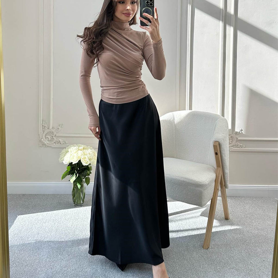 Damer eleganta topp med raffinerade draperingar Mirla-Eva Jonsson