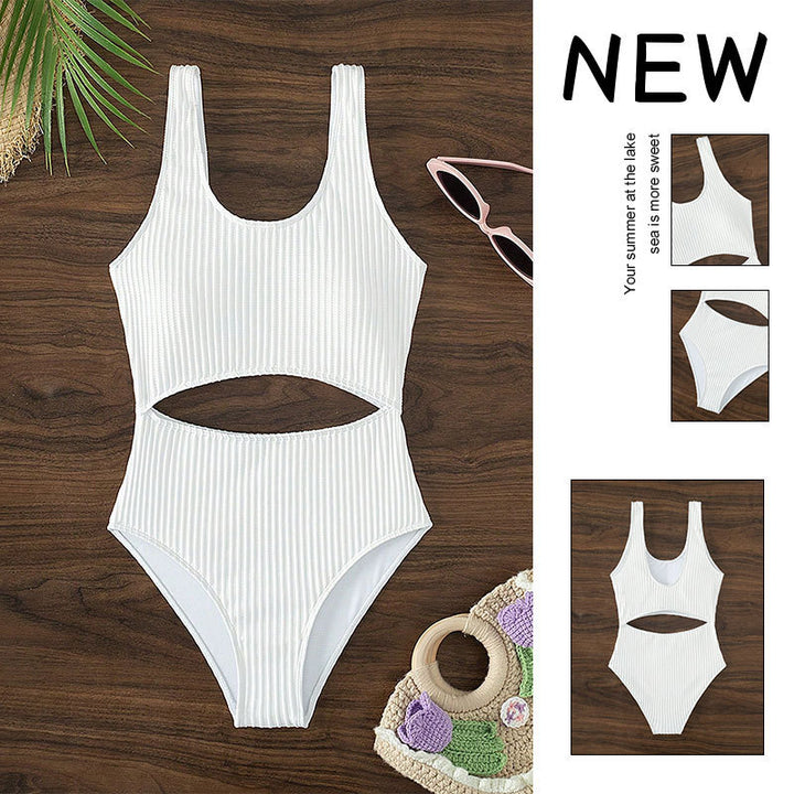Damer enstycks baddräkt med raffinerad cut-out design och sportig snitt Mirla-Eva Jonsson