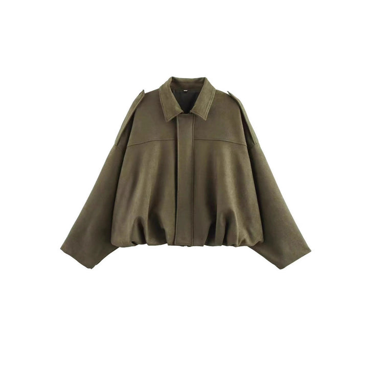 Damer exakt oversized-jacka med strukturerad design och praktiska detaljer Mirla-Eva Jonsson